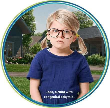 Child with congenital athymia