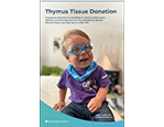 Thymus Tissue Donation brochure